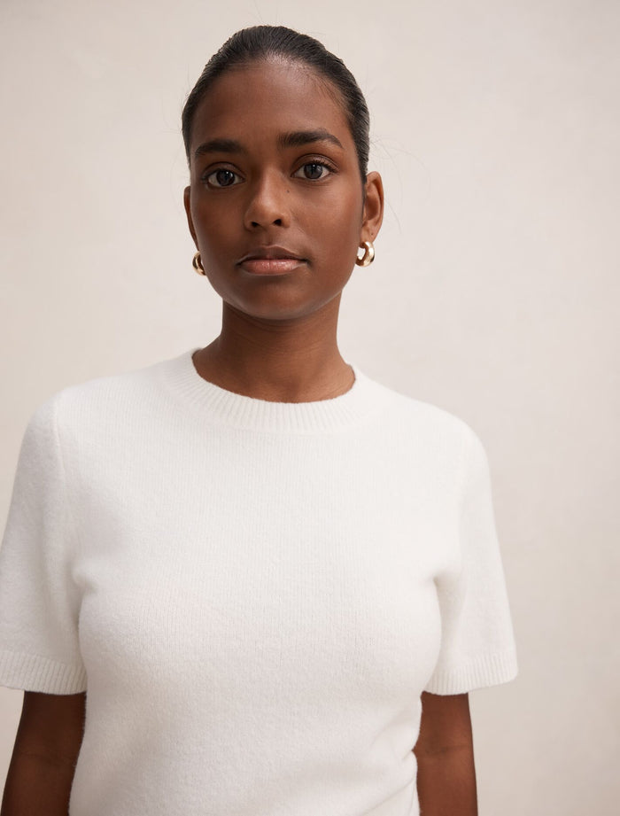 Elliotte Petite Knitted T-Shirt Forever New