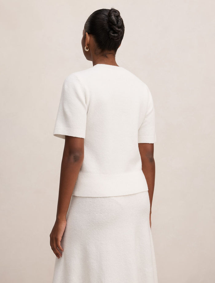 Elliotte Petite Knitted T-Shirt Forever New
