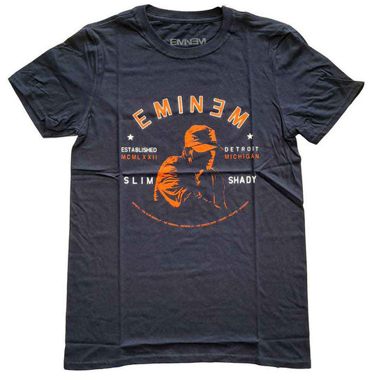 EMINEM - DETROIT PORTRAIT - T-Shirt Blue