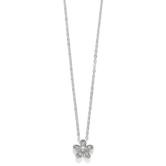 Enchanting Flower Necklace - Silver