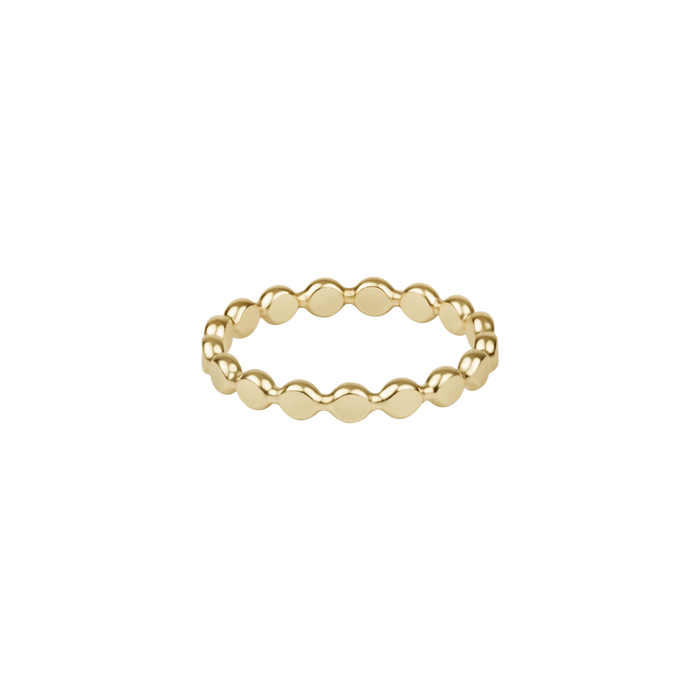 Enewton Classic Gold Beaded Disc Ring
