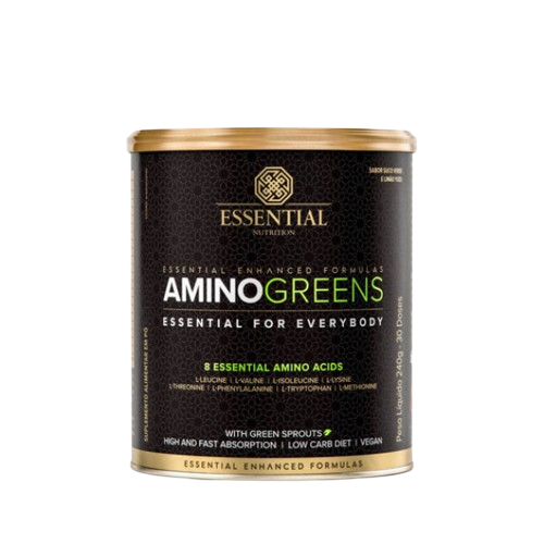 ESSENTIAL | Amino Greens Blend de Aminoácidos (240 gramas)