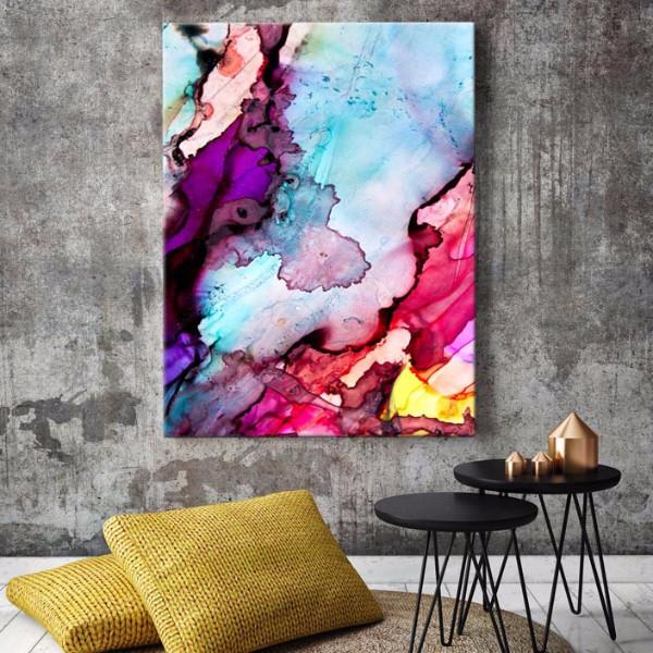Modern vibrant art in situ | Celeste Wrona | Print Decor
