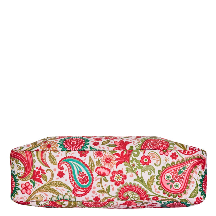 Women's paisley shoulder hobo bag for work, travel, and daily use-bottom image