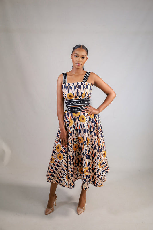 Fabrosanz: Tshwane Sunrise Print Circular Skirt