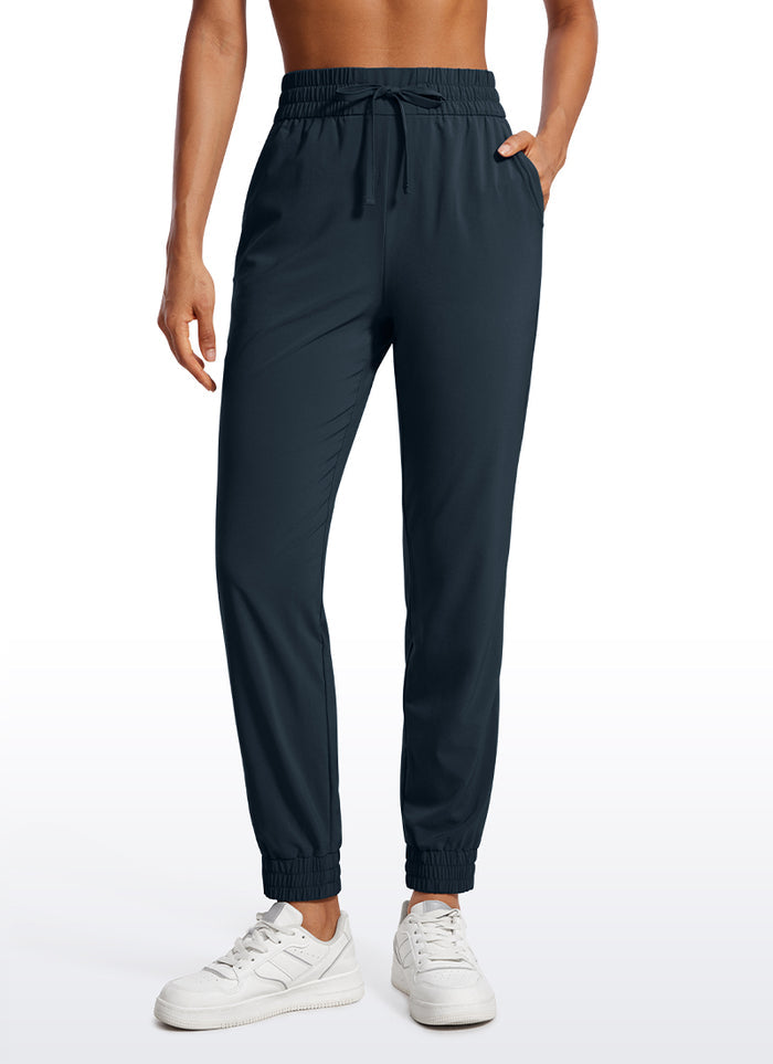 CRZ YOGA Women's Casual Workout Joggers with Pockets 28" True Navy