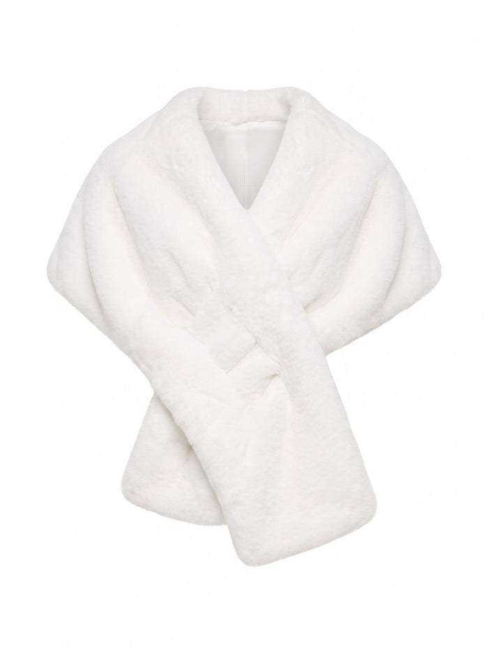 Felicity Faux Fur Wrap Forever New