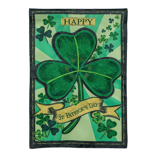 Flag St Patrick's Day Shamrock Applique