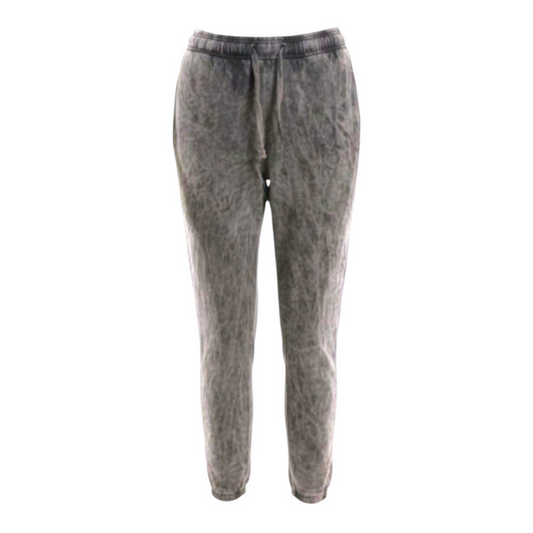 Fleece Mineral Wash Sweatpants Joggers Grey