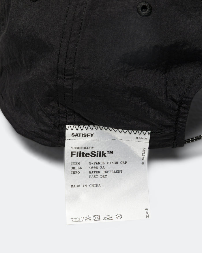 FliteSilk 5 Panel Pinch Cap - Black Off-Road