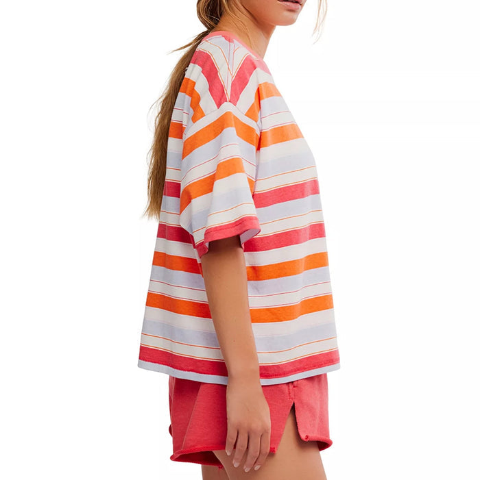 FP Movement Women's Stripe Tackle Short Sleeve Tee