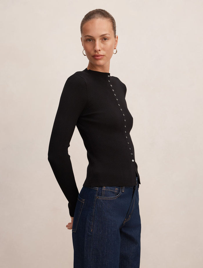 Francis Button Detail Top Forever New