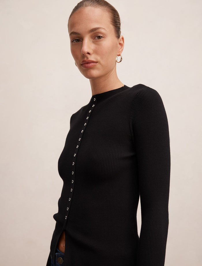 Francis Button Detail Top Forever New