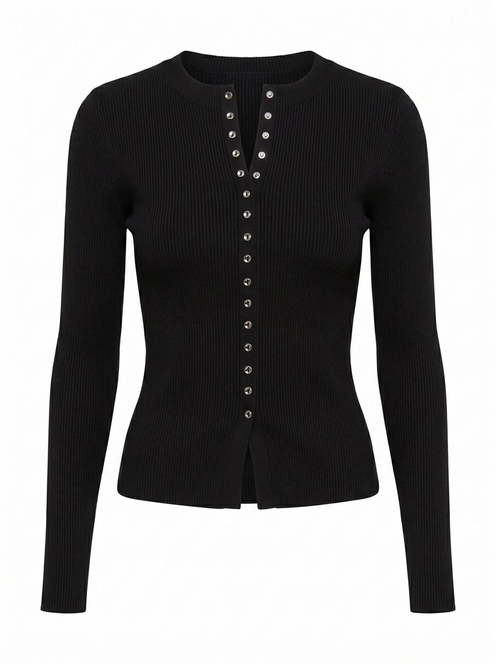 Francis Button Detail Top Forever New
