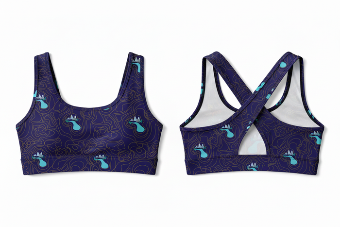 Peaks and Patterns crop top