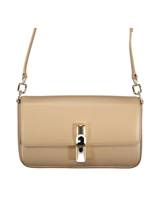 Furla Beige Leather Women Bag