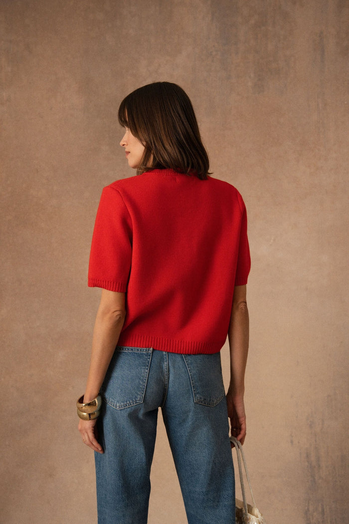 Gilet Zélie - Rouge