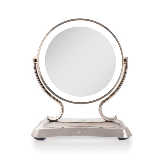 Zadro GLALT45RS 705004423304 product photo front view, glamour led lighted makeup mirror with magnification in front of a white background