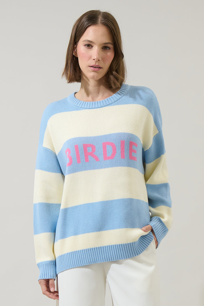 Golf Birdie Stripe Sweater