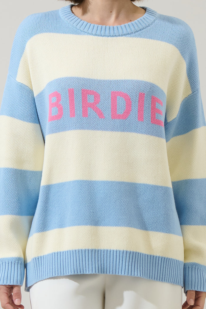 Golf Birdie Stripe Sweater