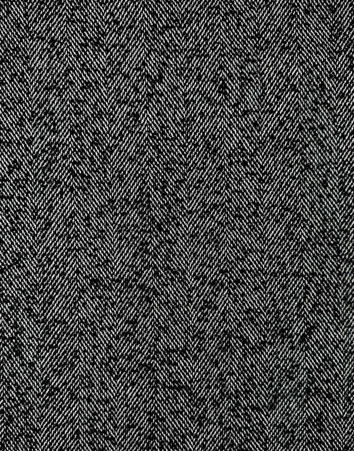 Graphite Herringbone Woven Coating Fabric, Light & Lush