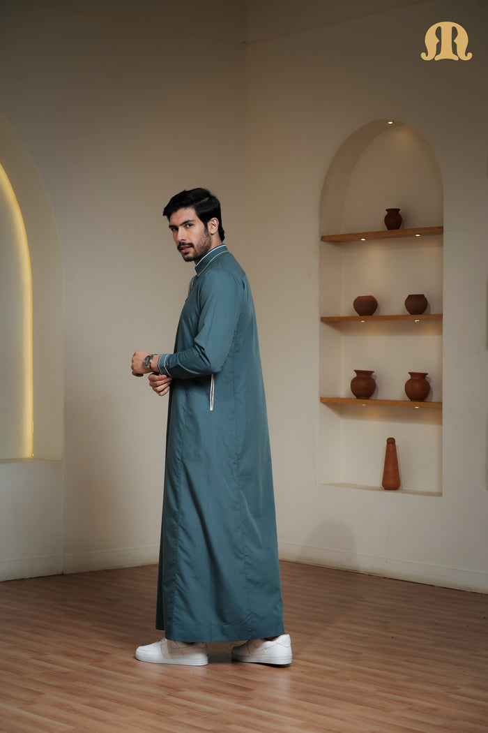 Green Claro Thobe Mens