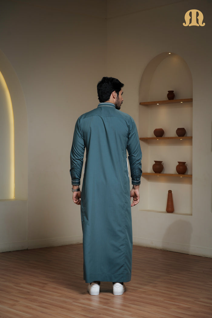 Green Claro Thobe Mens