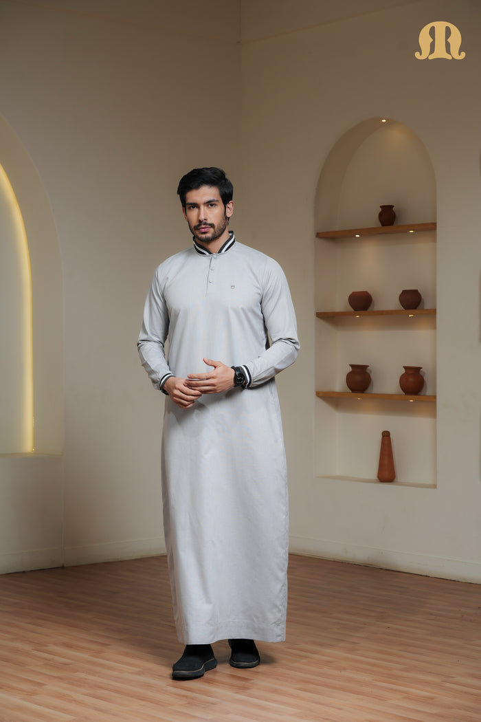 Grey Wenig Thobe Mens