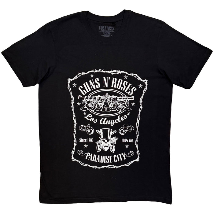 GUNS N ROSES - PARADISE CITY LABEL - T-Shirt Black