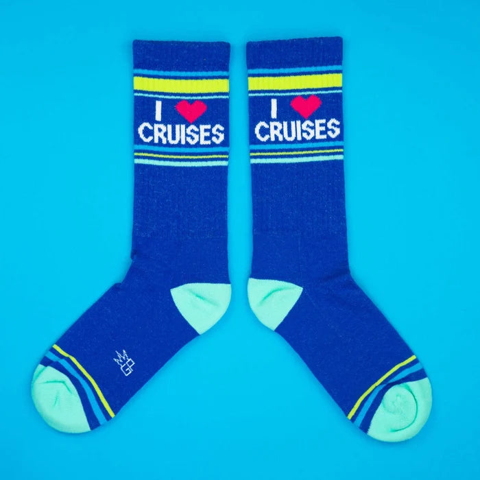 I ❤️ CRUISES CREW SOCKS