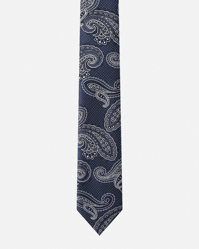 Immortal Paisley Tie Navy