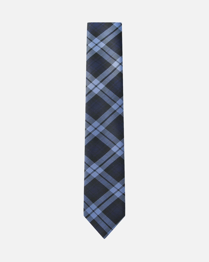 Immortal Powder Blue & Navy Plaid Tie