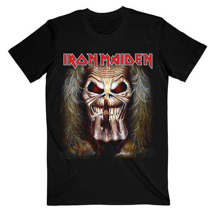IRON MAIDEN - EDDIE CANDLE FINGER - T-Shirt Black