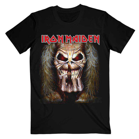 IRON MAIDEN - EDDIE CANDLE FINGER - T-Shirt Black