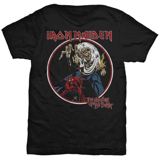 IRON MAIDEN - NUMBER OF THE BEAST VINTAGE - T-Shirt Black