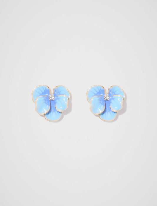 Isobel Pretty Flower Earrings 0 Blue Forever New