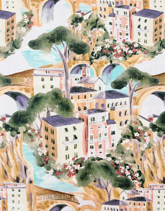 Italian Summer Cotton Canvas Fabric