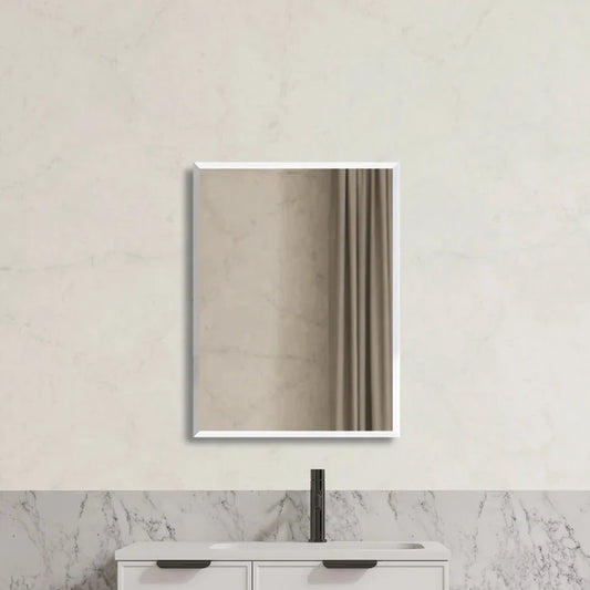Jasper Rectangular Frameless Bevel Edge Plain Mirror 450-1500mm