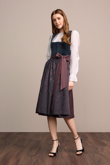Julia Trentini Enid Dirndl, Blue — 70cm Long