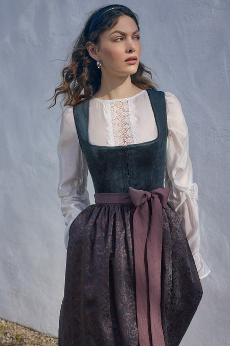 Julia Trentini Enid Dirndl, Blue — 70cm Long