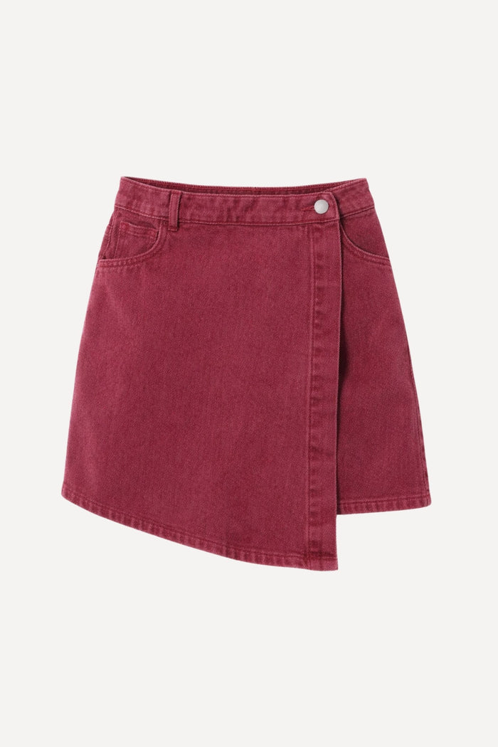 Jupe-short Edith - Bordeaux