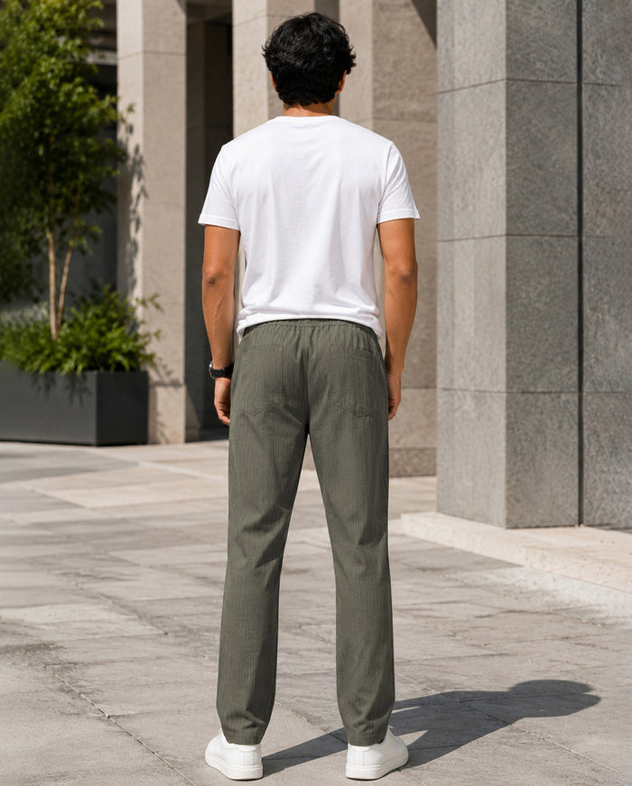 Khakhi Solid Pyjamas Pants For Men