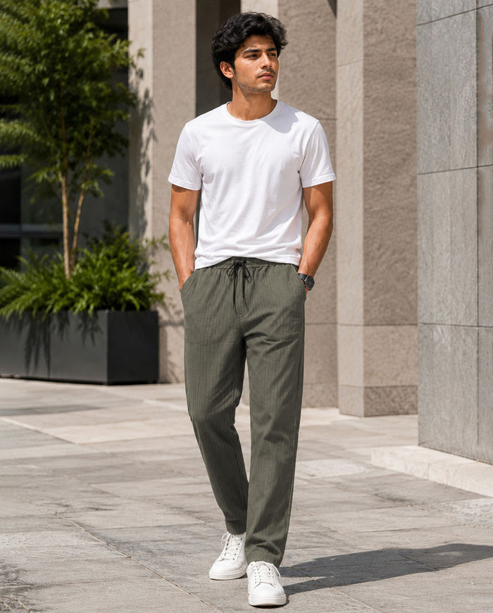 Khakhi Solid Pyjamas Pants For Men