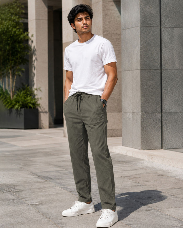 Khakhi Solid Pyjamas Pants For Men