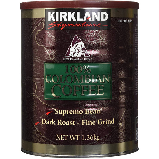 Kirkland Signature Colombian Fine Grind (1.36 Kg). - shopperskartuae
