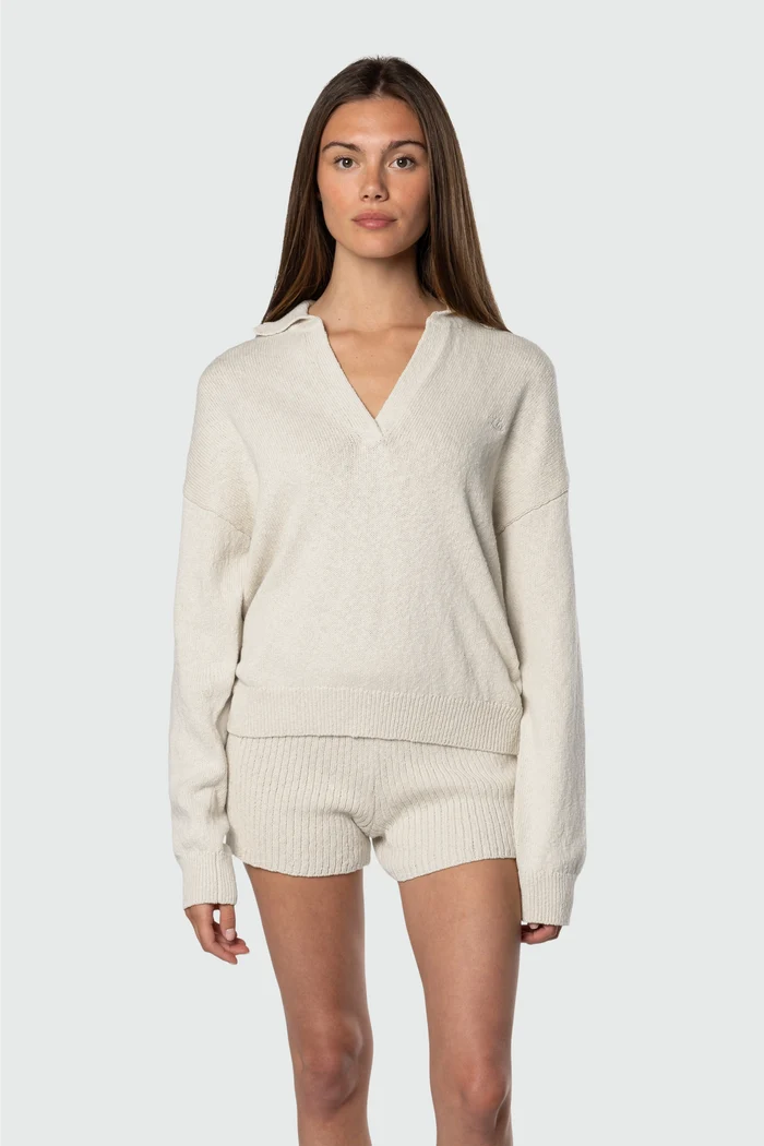 Knit Polo Fleece - Front