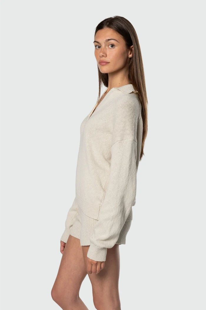 Knit Polo Fleece - Back
