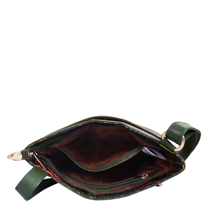 Women's coastal crossbody sling bag for work, travel, and daily use-interior view