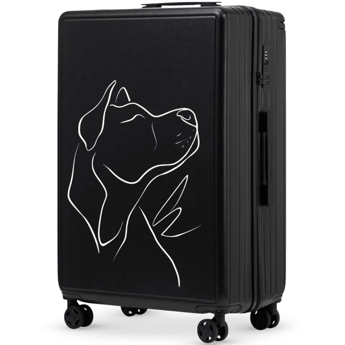 Walizka duża Wings ABS+ 28" Customized BLACK DOG customized