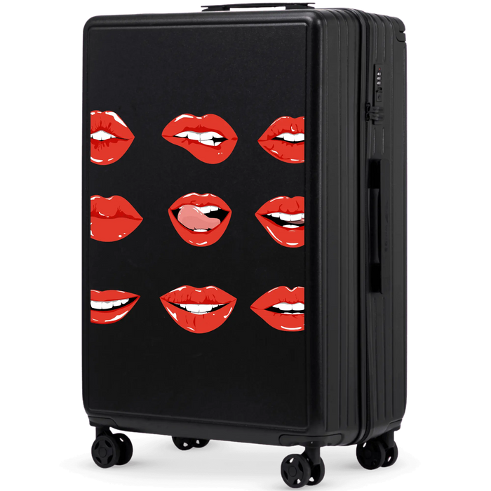Walizka duża Wings ABS+ 28" Customized BLACK LIPS customized